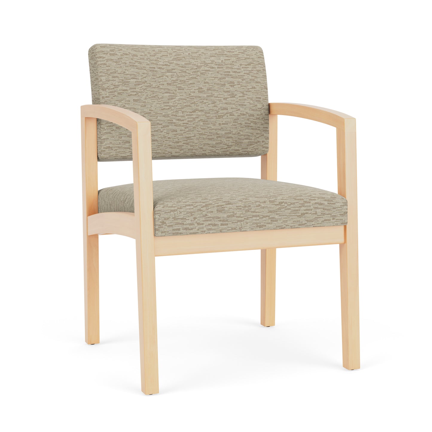 Lenox Wood Waiting Reception Guest Chair Wood Frame