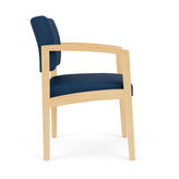Lenox Wood Waiting Reception Guest Chair Wood Frame