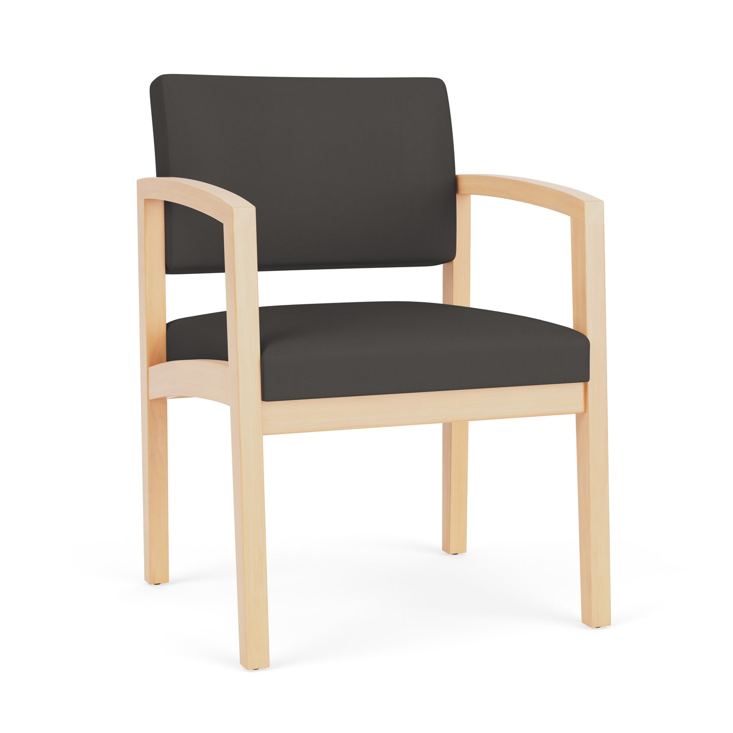 Lenox Wood Waiting Reception Guest Chair Wood Frame