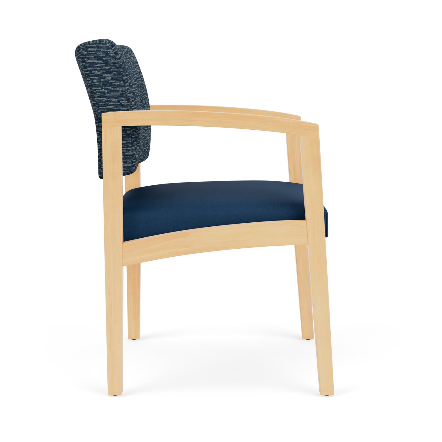 Lenox Wood Waiting Reception Guest Chair Wood Frame
