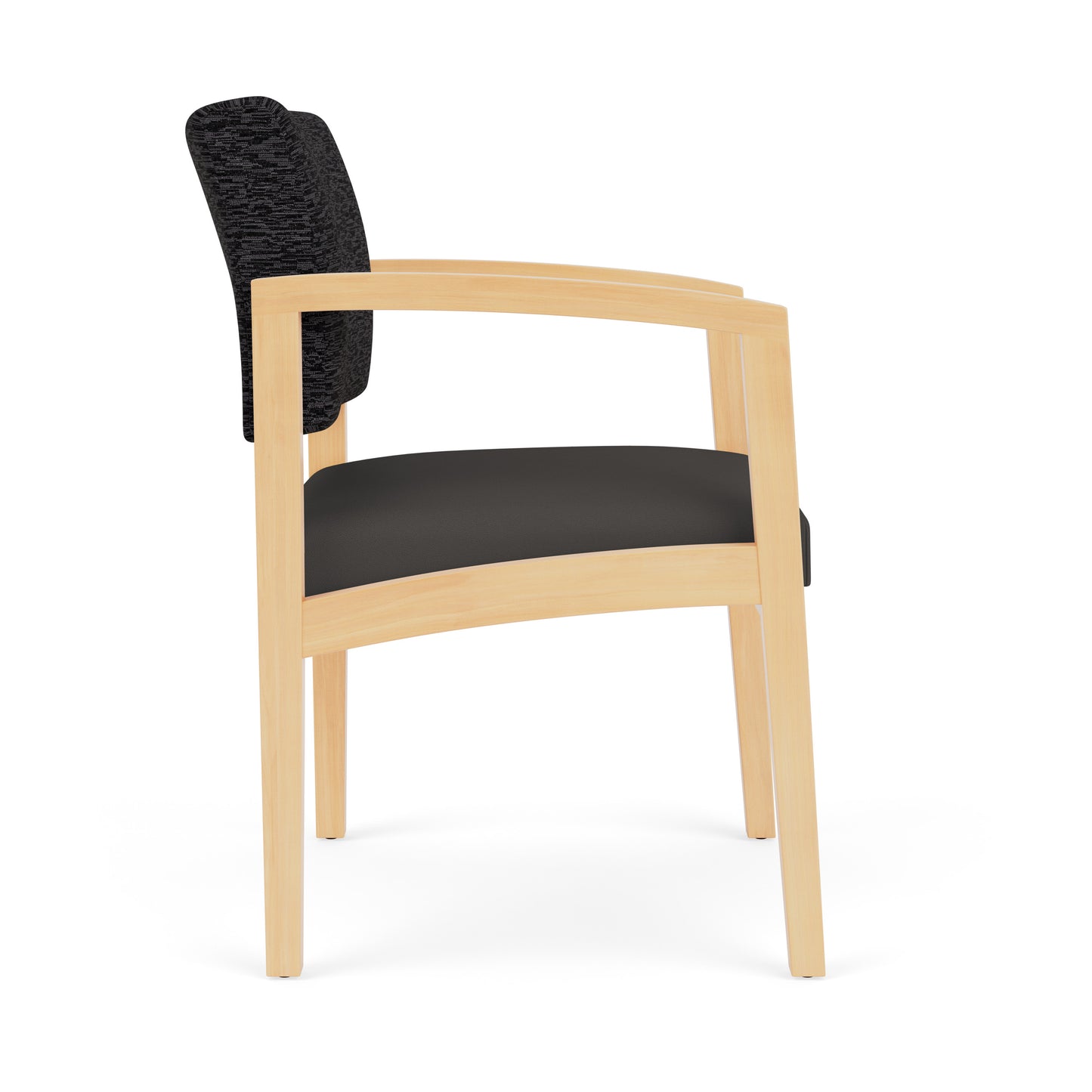 Lenox Wood Waiting Reception Guest Chair Wood Frame