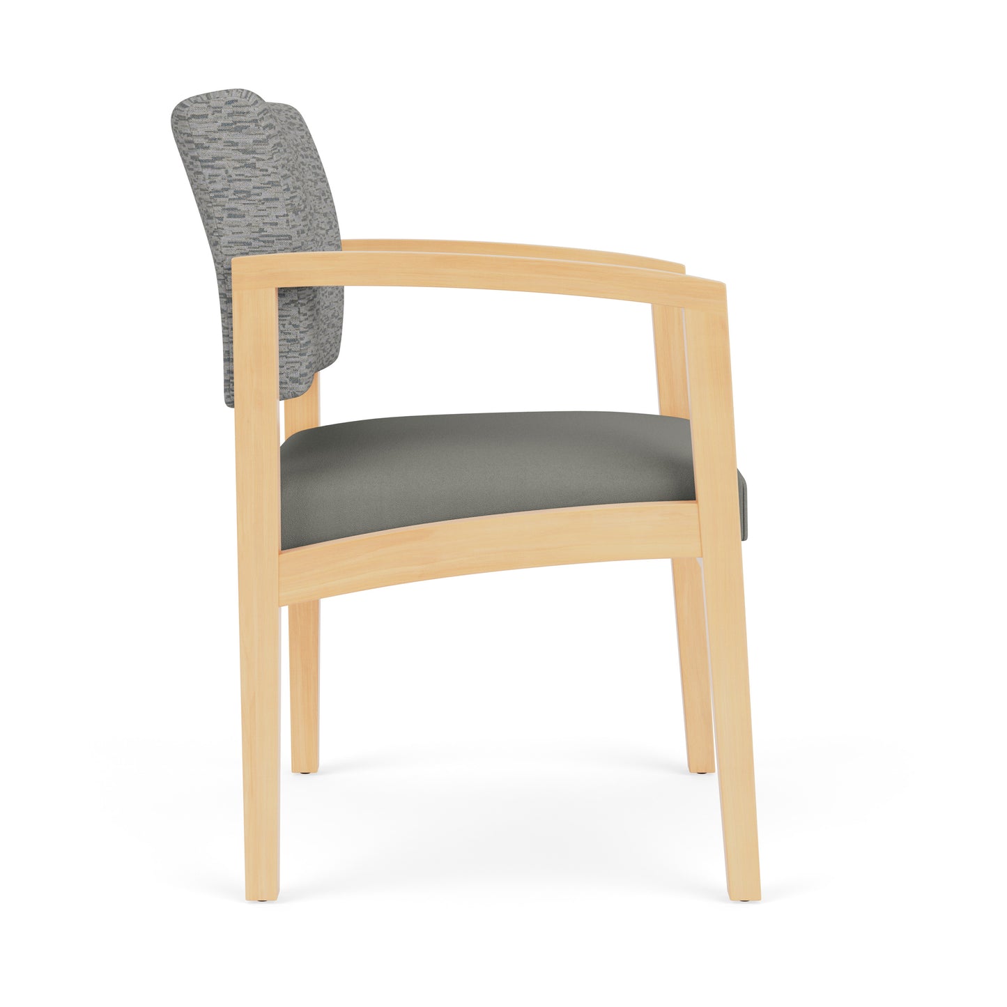 Lenox Wood Waiting Reception Guest Chair Wood Frame