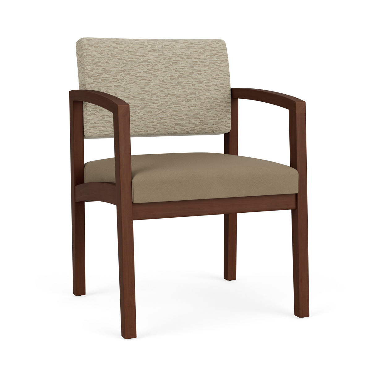 Lenox Wood Waiting Reception Guest Chair Wood Frame