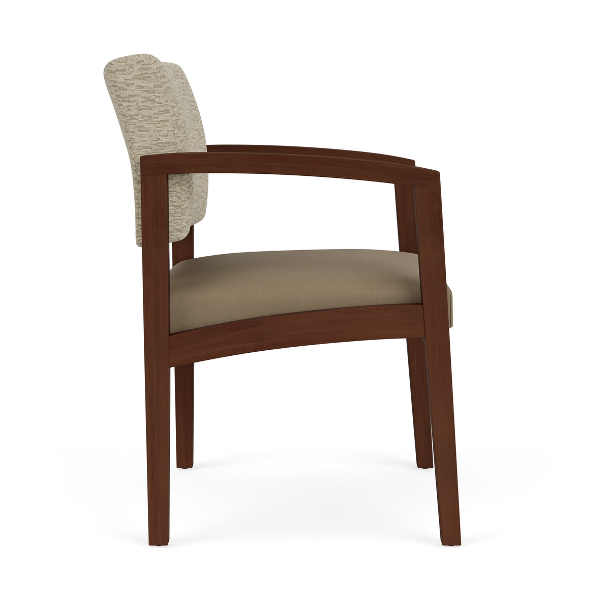 Lenox Wood Waiting Reception Guest Chair Wood Frame