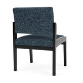 Lenox Wood Waiting Reception Armless Guest Chair Wood Frame
