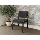 Lenox Wood Waiting Reception Armless Guest Chair Wood Frame