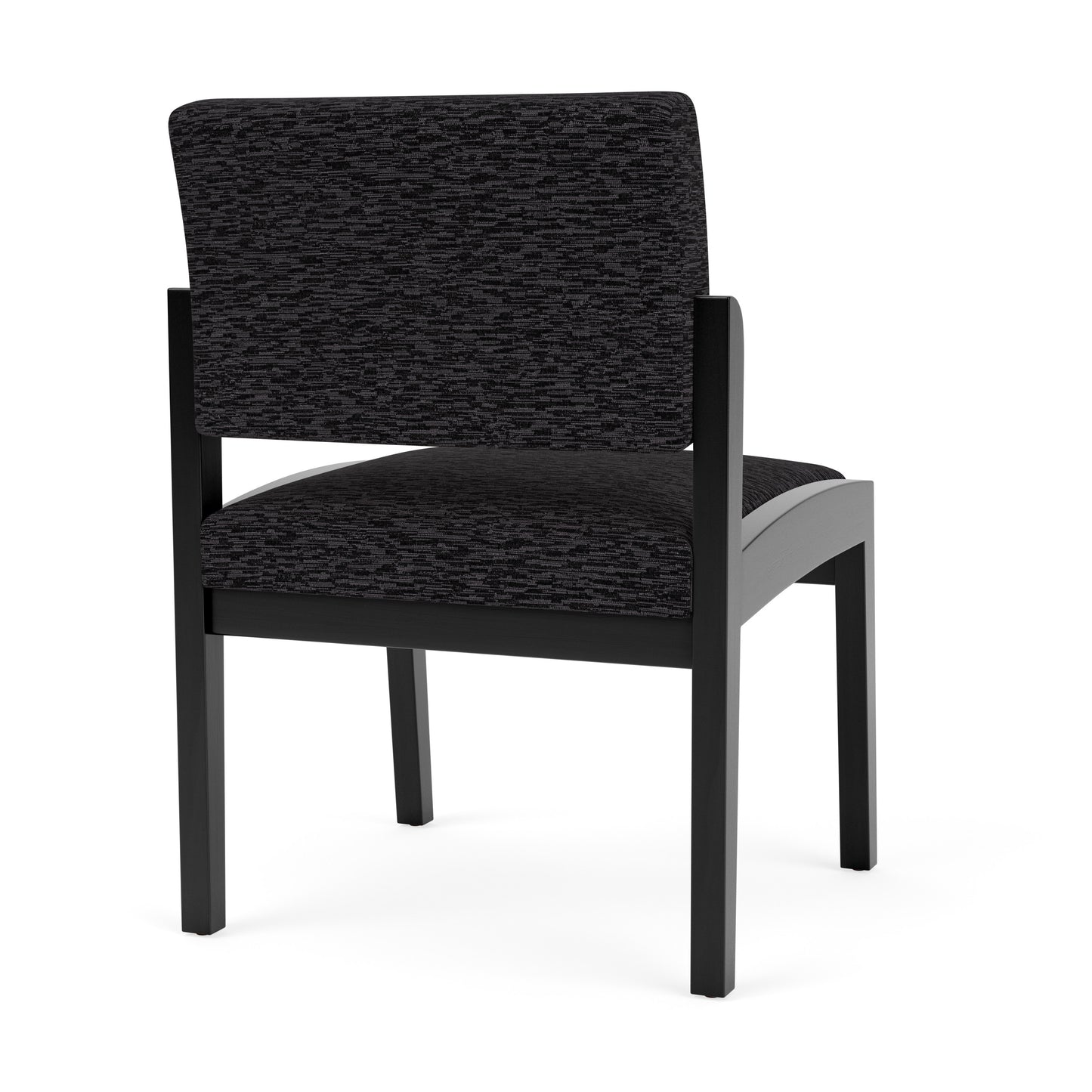 Lenox Wood Waiting Reception Armless Guest Chair Wood Frame