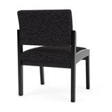 Lenox Wood Waiting Reception Armless Guest Chair Wood Frame