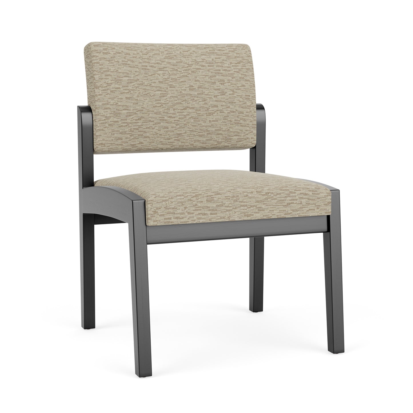 Lenox Wood Waiting Reception Armless Guest Chair Wood Frame