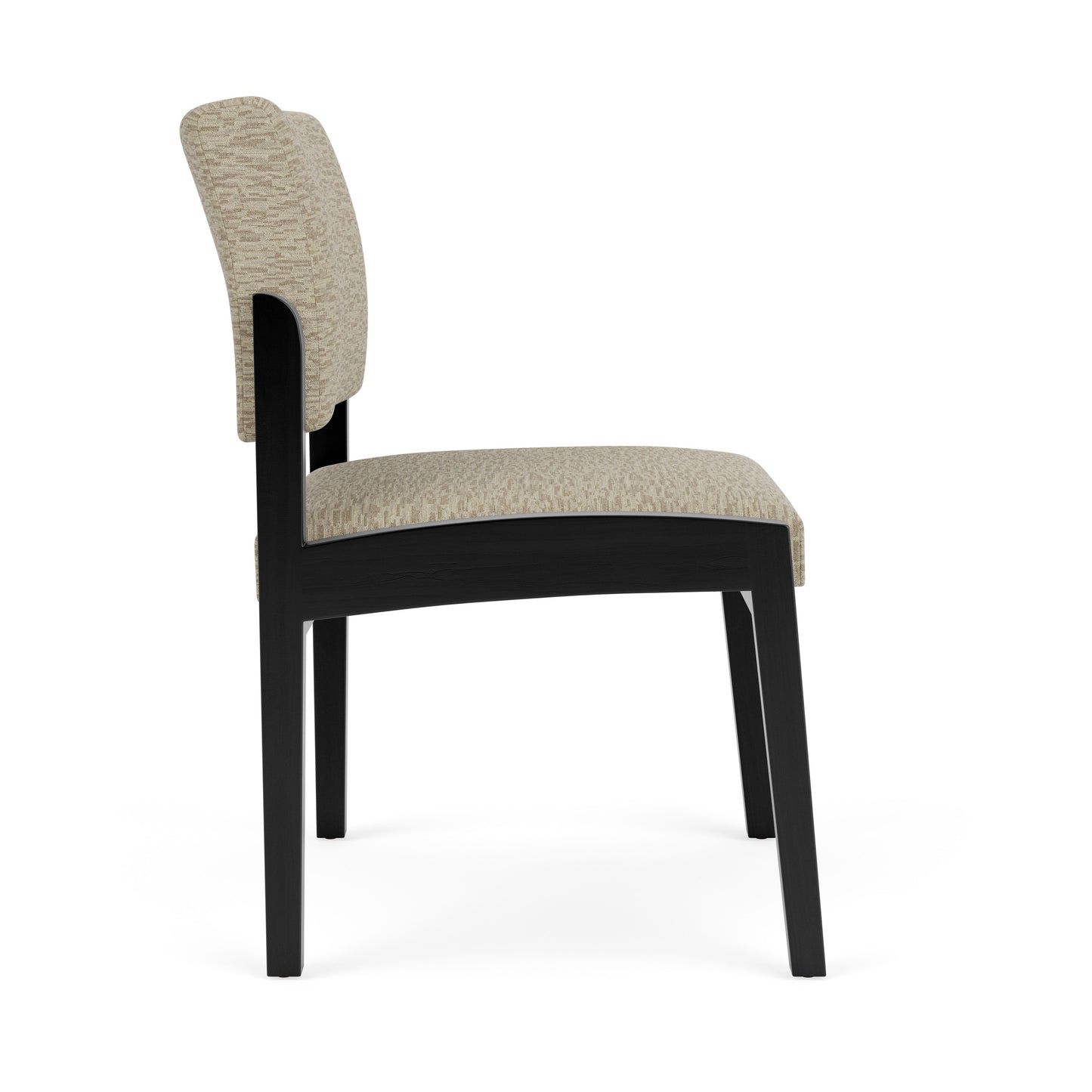 Lenox Wood Waiting Reception Armless Guest Chair Wood Frame