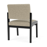 Lenox Wood Waiting Reception Armless Guest Chair Wood Frame