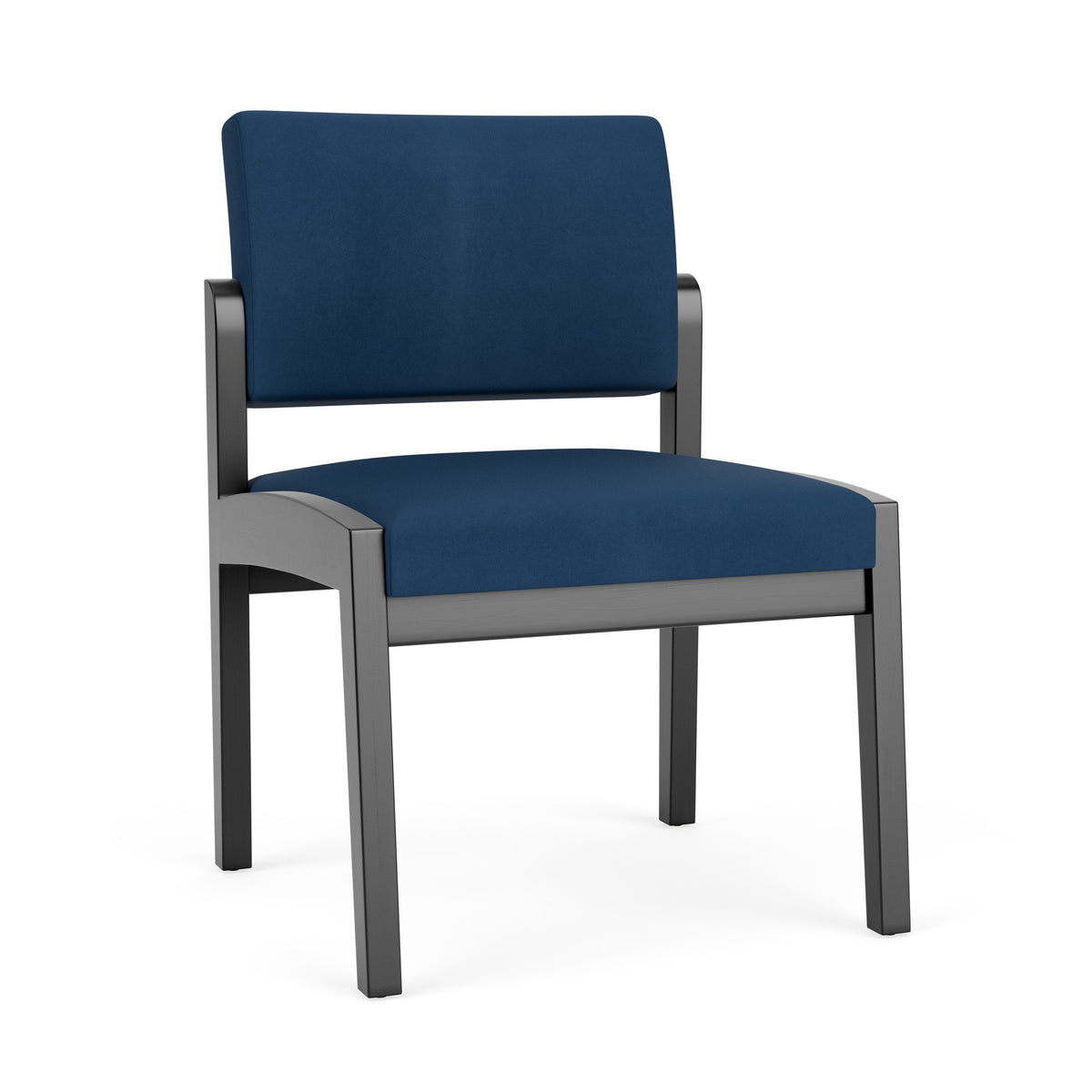 Lenox Wood Waiting Reception Armless Guest Chair Wood Frame