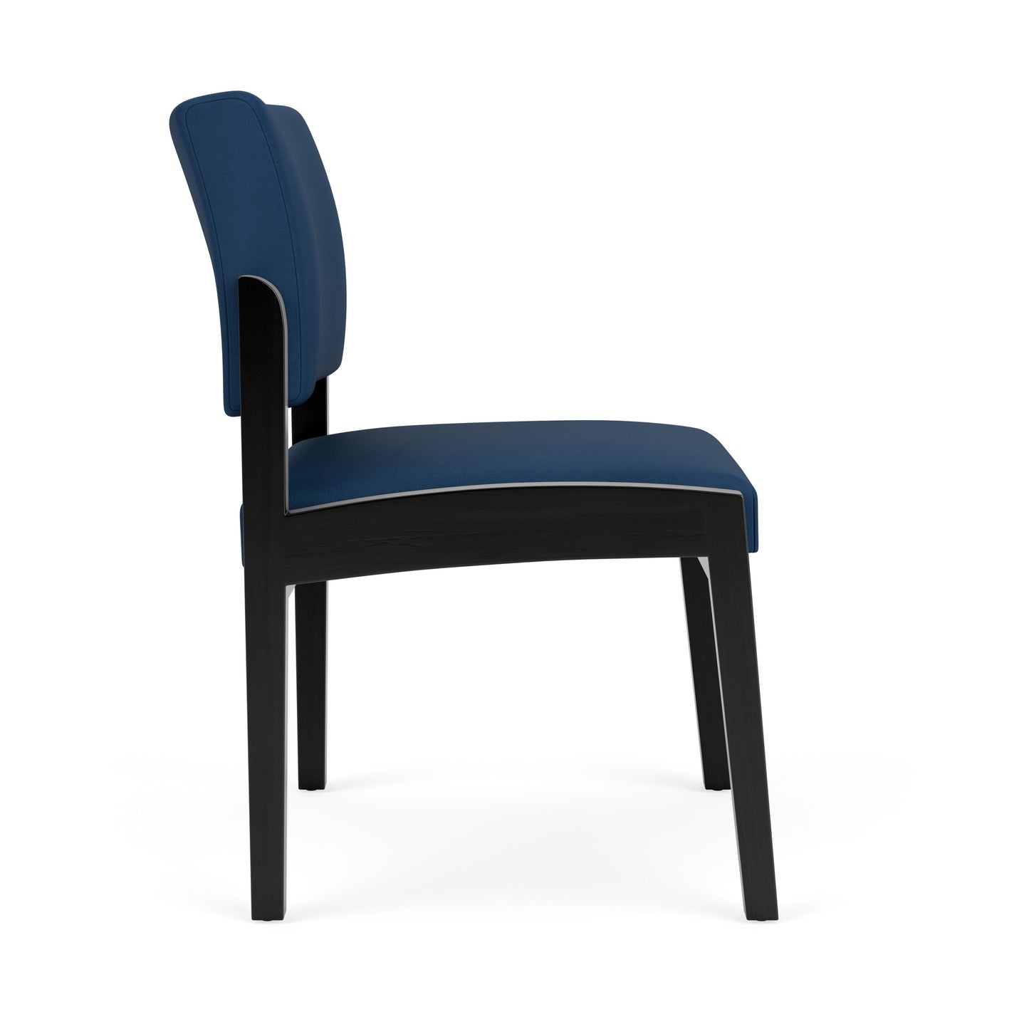Lenox Wood Waiting Reception Armless Guest Chair Wood Frame