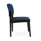 Lenox Wood Waiting Reception Armless Guest Chair Wood Frame