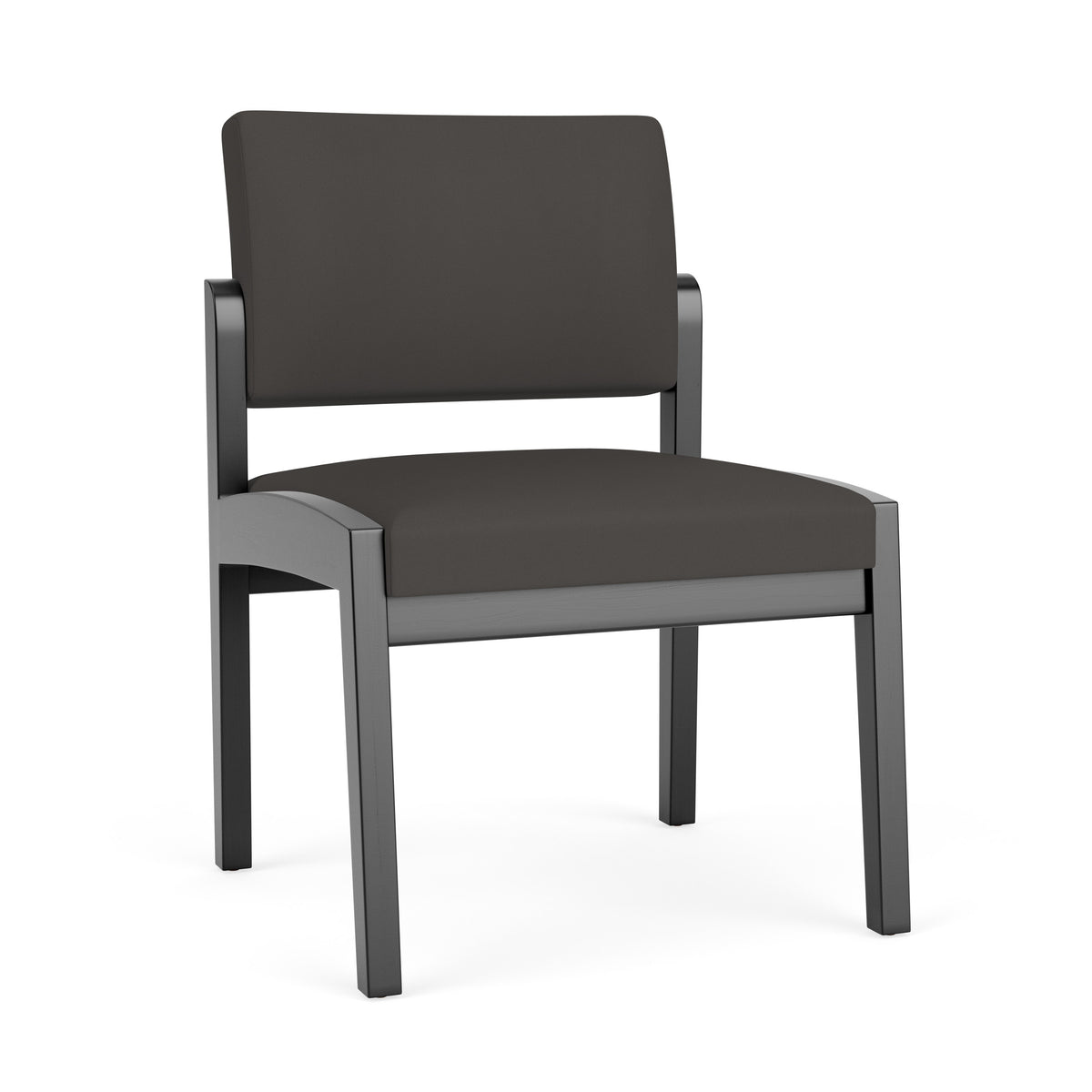 Lenox Wood Waiting Reception Armless Guest Chair Wood Frame