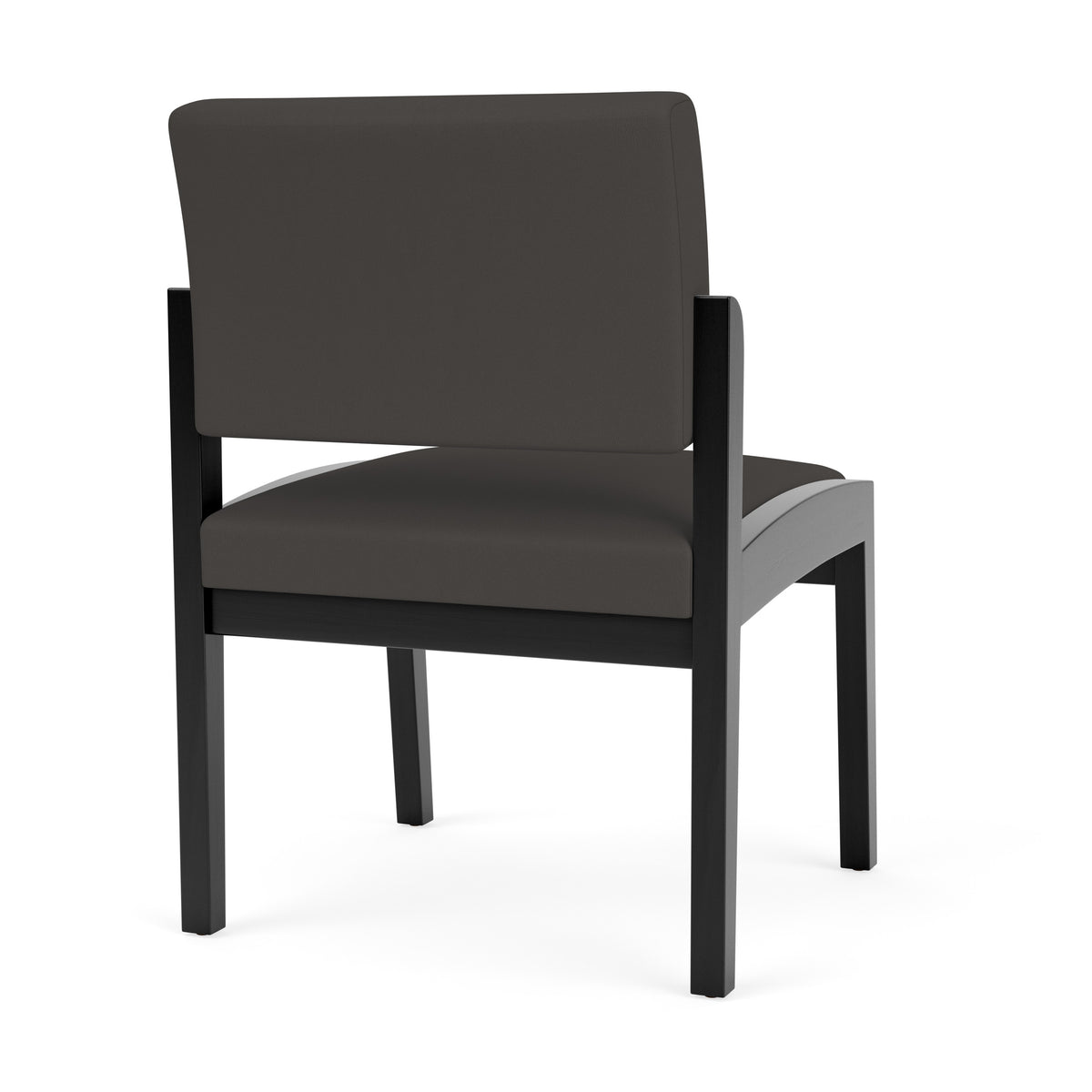 Lenox Wood Waiting Reception Armless Guest Chair Wood Frame