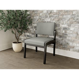 Lenox Wood Waiting Reception Armless Guest Chair Wood Frame