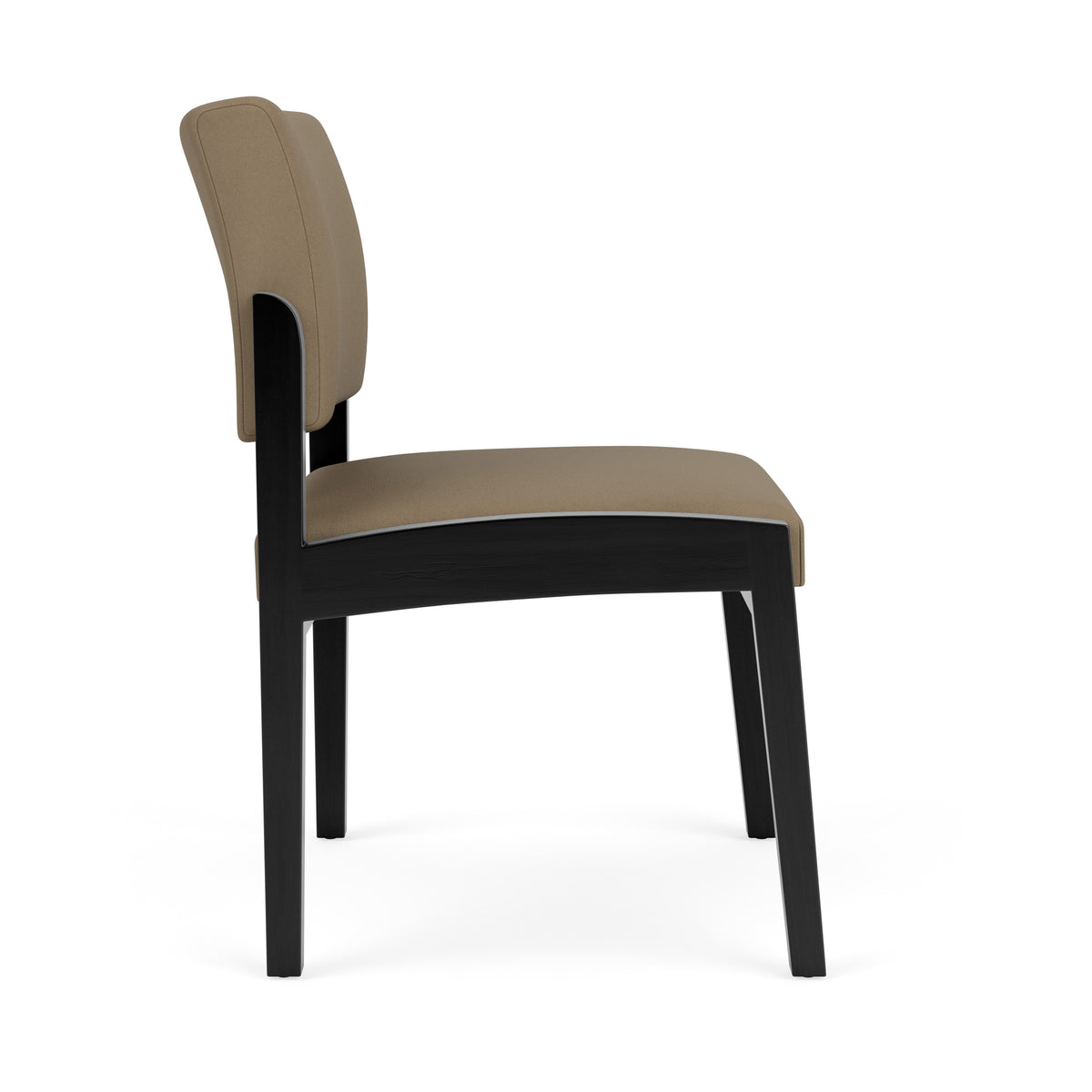 Lenox Wood Waiting Reception Armless Guest Chair Wood Frame