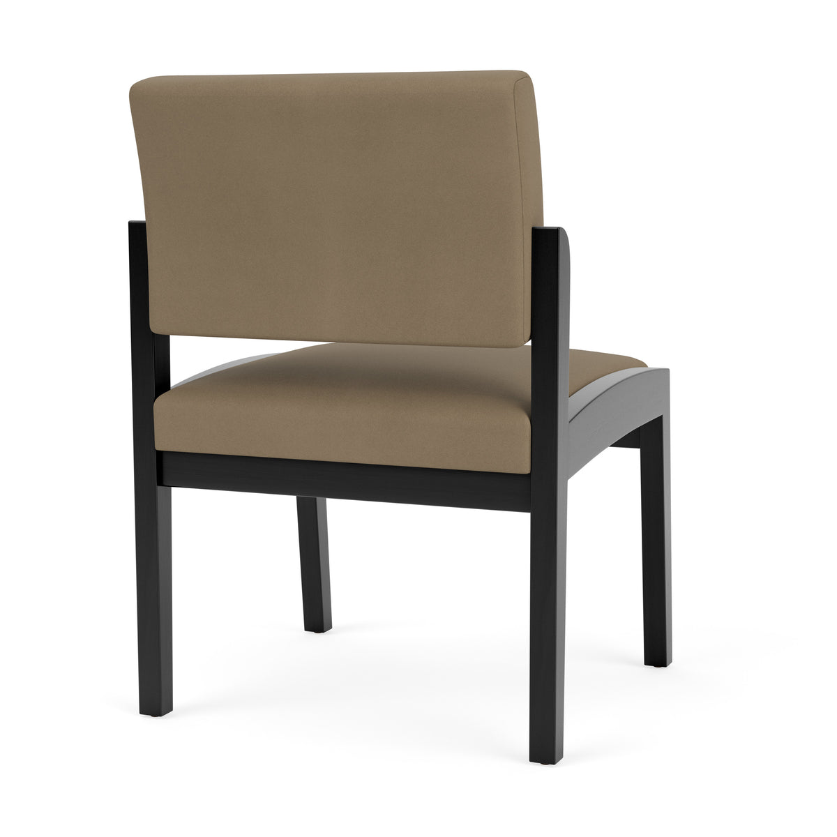 Lenox Wood Waiting Reception Armless Guest Chair Wood Frame