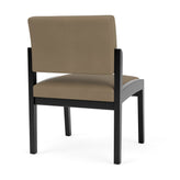 Lenox Wood Waiting Reception Armless Guest Chair Wood Frame