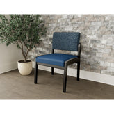 Lenox Wood Waiting Reception Armless Guest Chair Wood Frame