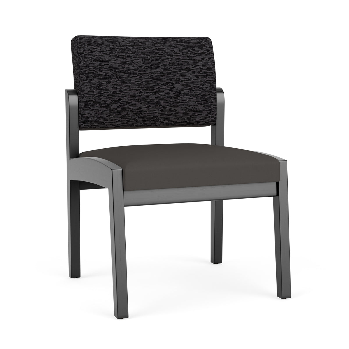 Lenox Wood Waiting Reception Armless Guest Chair Wood Frame