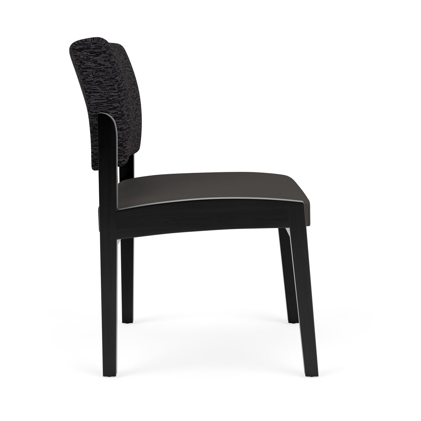 Lenox Wood Waiting Reception Armless Guest Chair Wood Frame