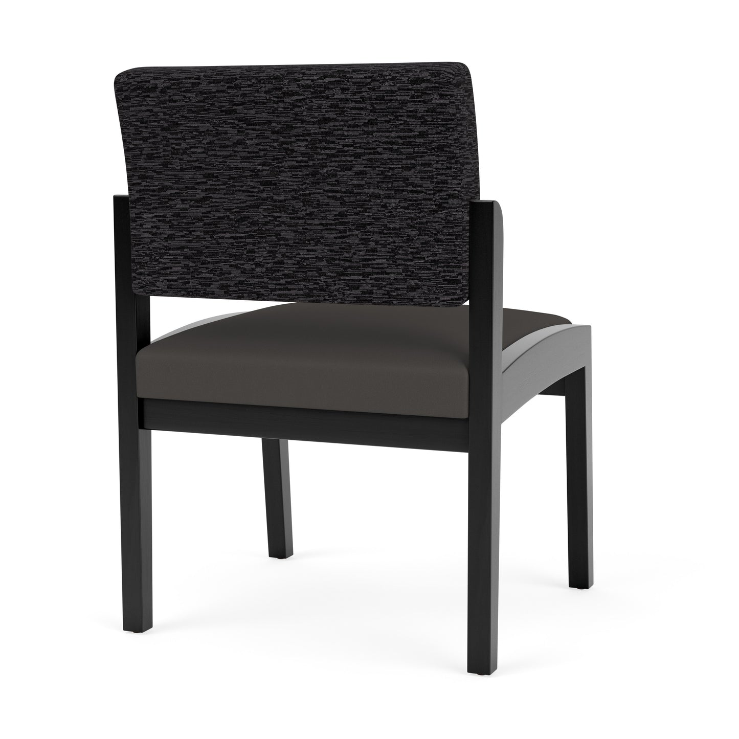 Lenox Wood Waiting Reception Armless Guest Chair Wood Frame