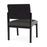 Lenox Wood Waiting Reception Armless Guest Chair Wood Frame