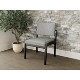 Lenox Wood Waiting Reception Armless Guest Chair Wood Frame