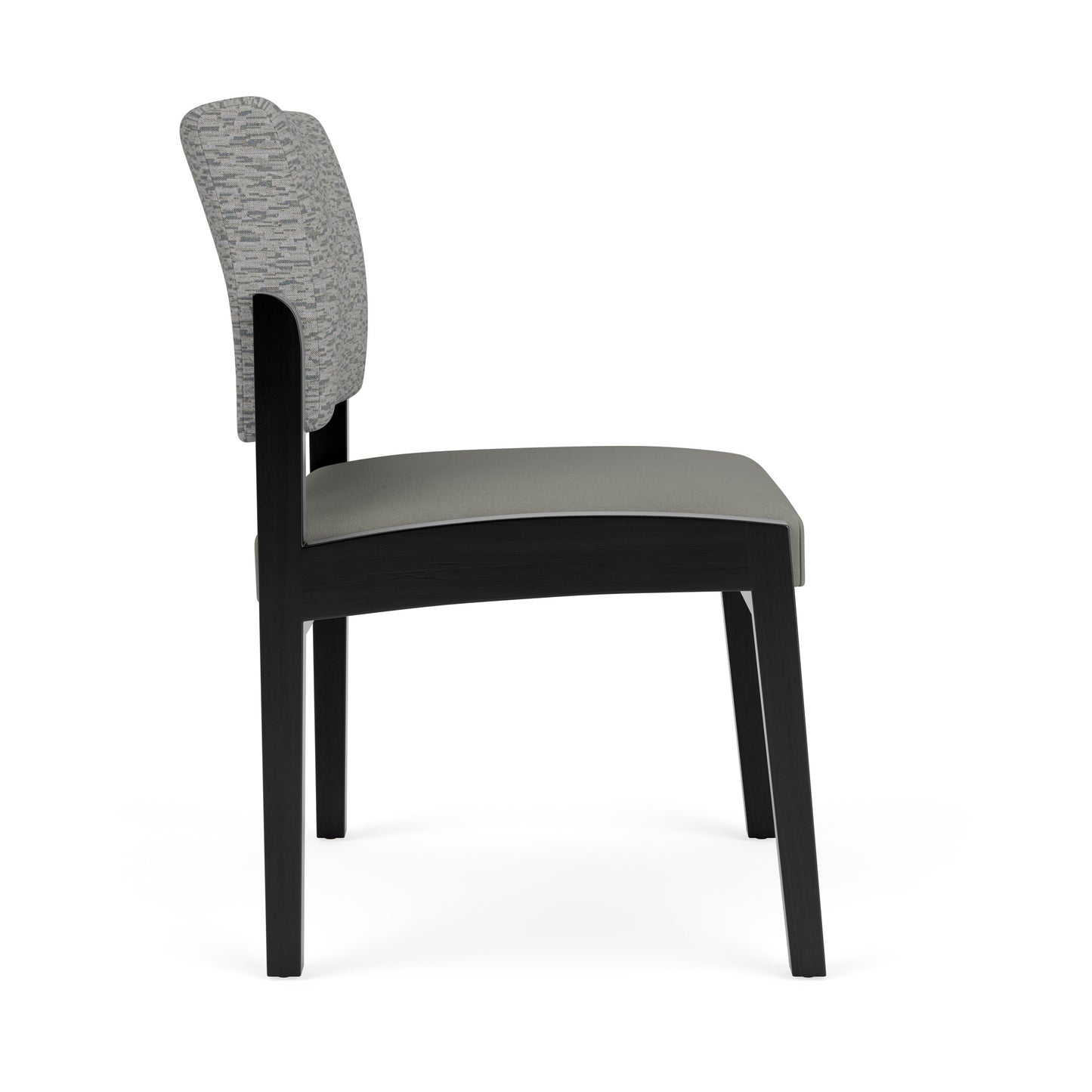 Lenox Wood Waiting Reception Armless Guest Chair Wood Frame