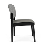 Lenox Wood Waiting Reception Armless Guest Chair Wood Frame