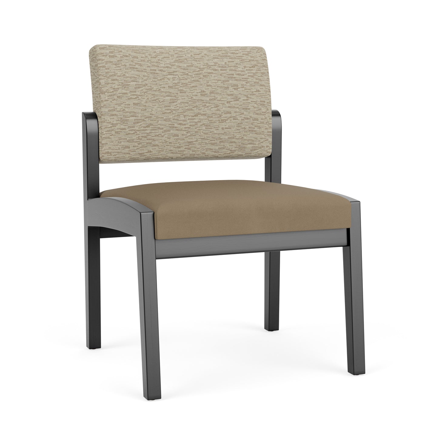 Lenox Wood Waiting Reception Armless Guest Chair Wood Frame