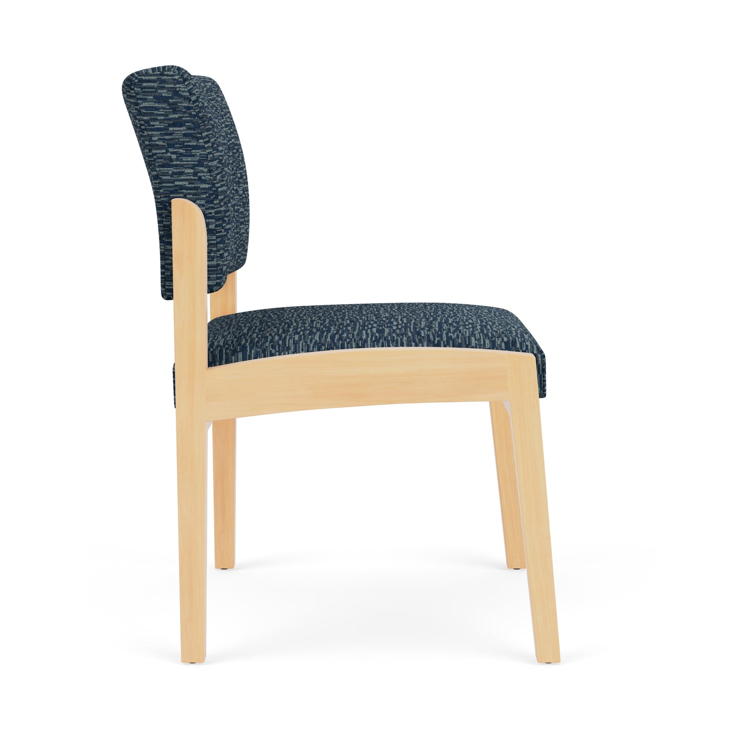 Lenox Wood Waiting Reception Armless Guest Chair Wood Frame