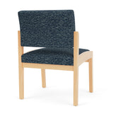 Lenox Wood Waiting Reception Armless Guest Chair Wood Frame