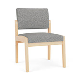 Lenox Wood Waiting Reception Armless Guest Chair Wood Frame