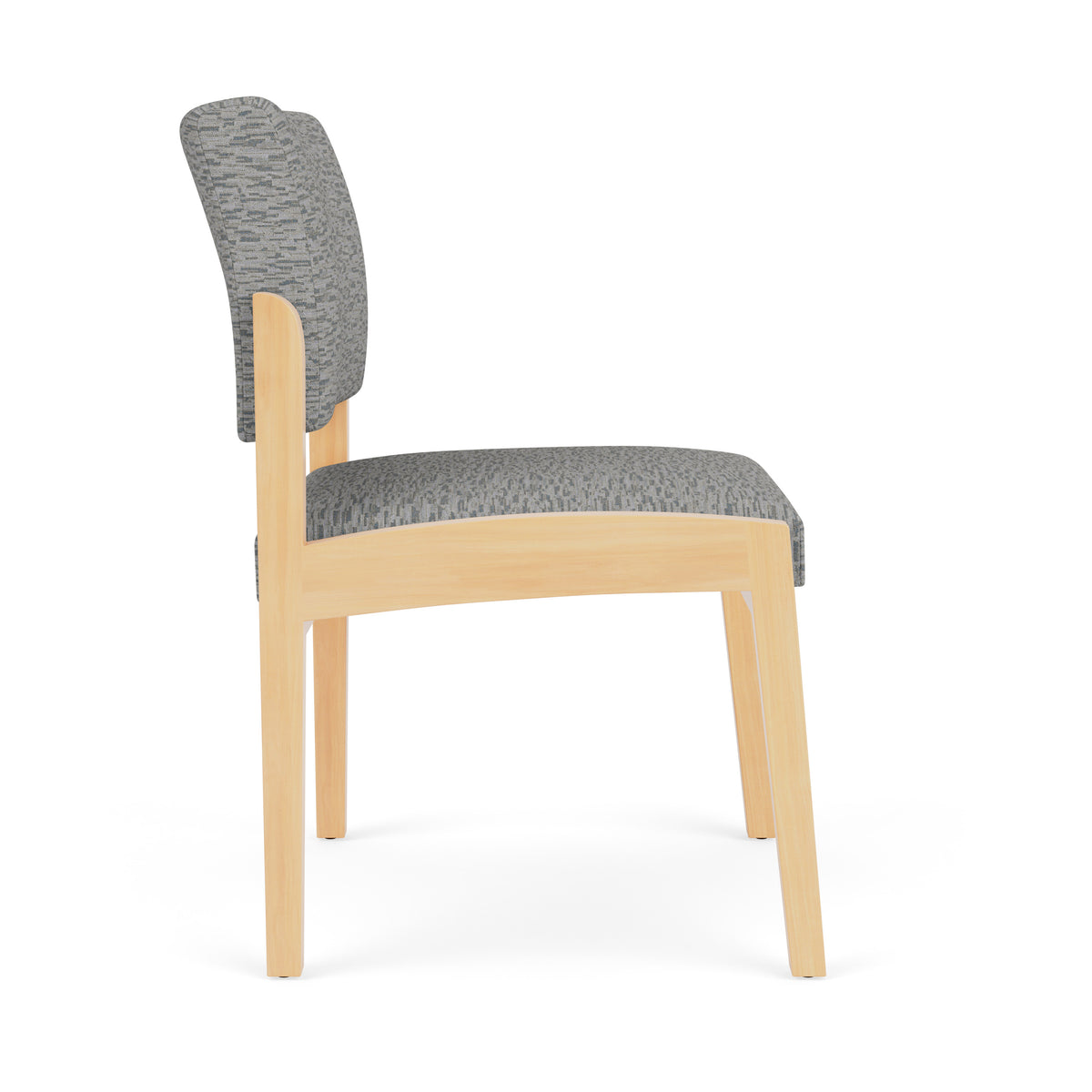 Lenox Wood Waiting Reception Armless Guest Chair Wood Frame
