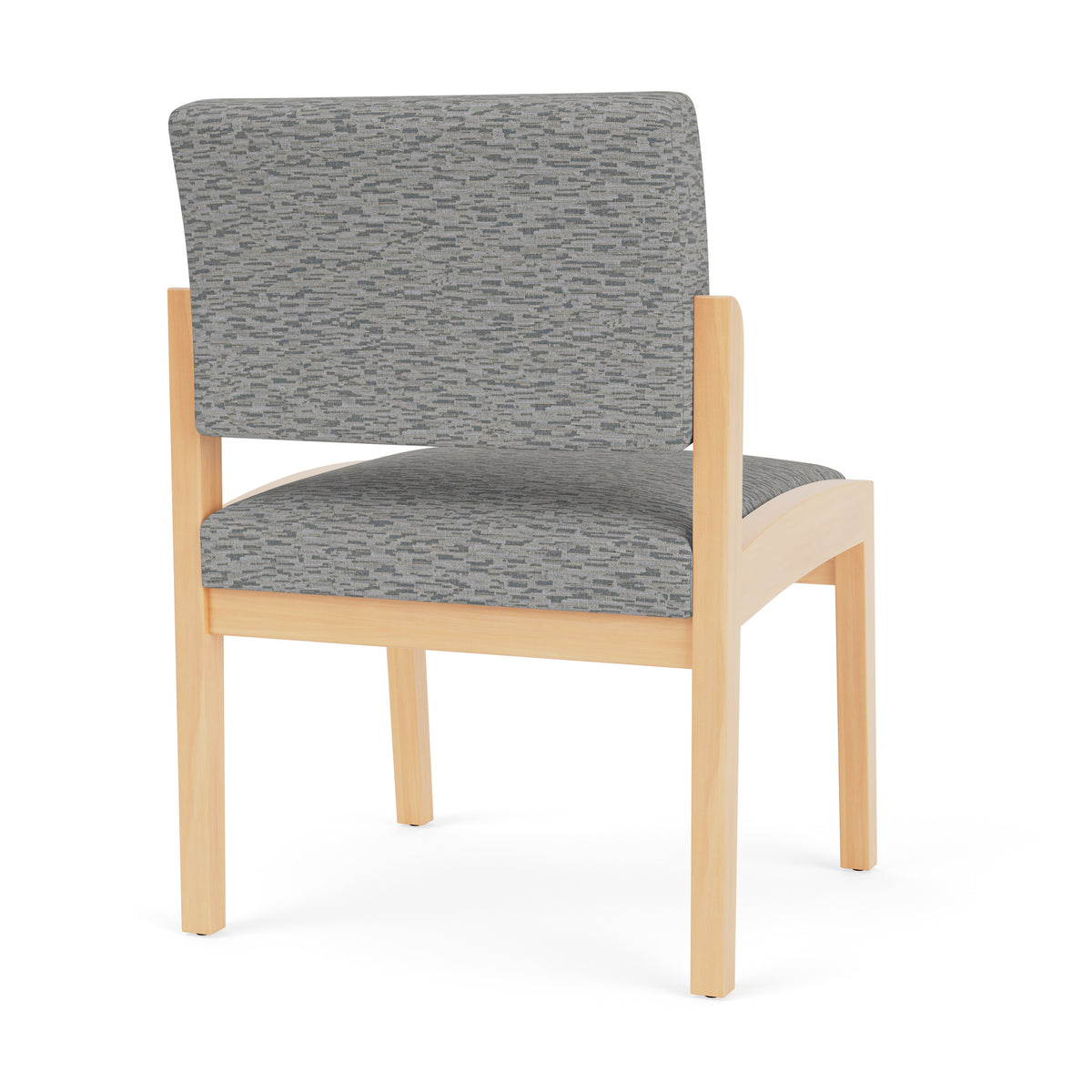 Lenox Wood Waiting Reception Armless Guest Chair Wood Frame
