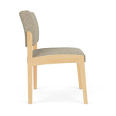 Lenox Wood Waiting Reception Armless Guest Chair Wood Frame