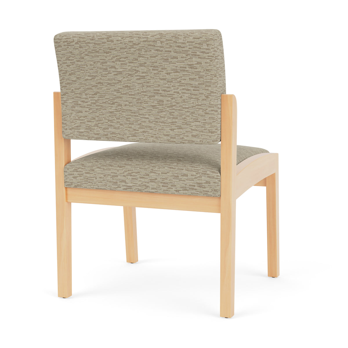 Lenox Wood Waiting Reception Armless Guest Chair Wood Frame