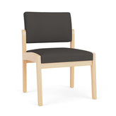 Lenox Wood Waiting Reception Armless Guest Chair Wood Frame