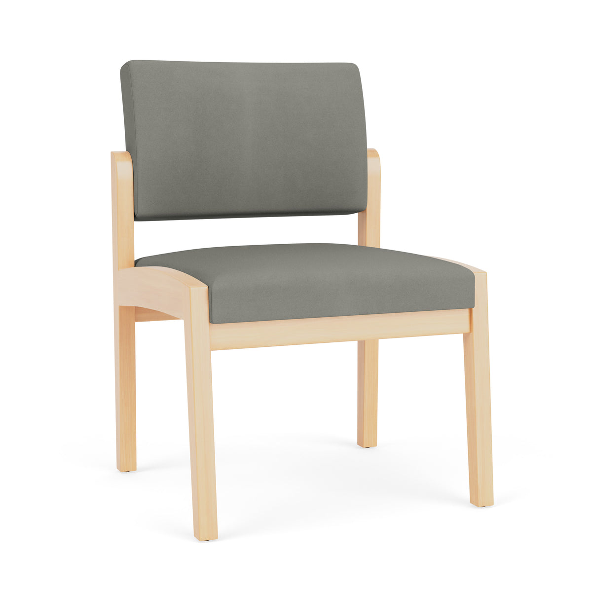 Lenox Wood Waiting Reception Armless Guest Chair Wood Frame