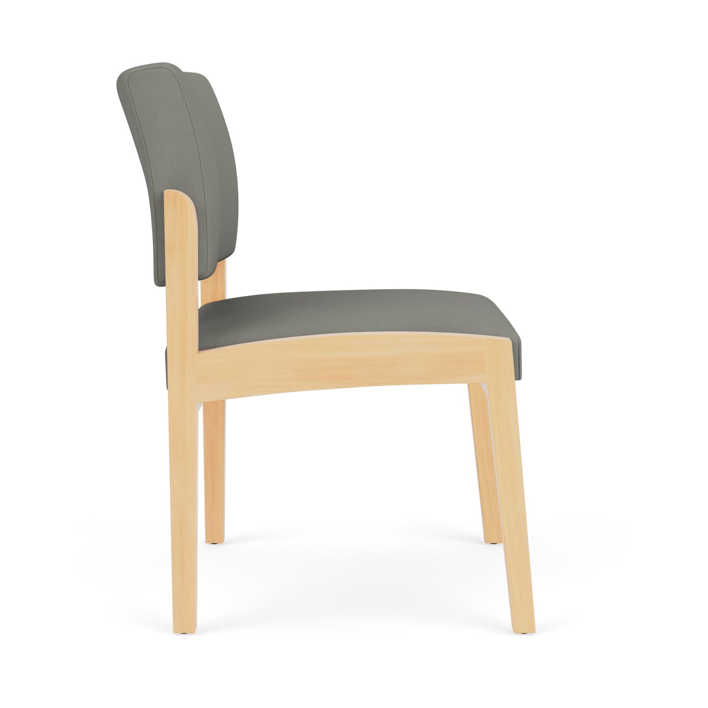 Lenox Wood Waiting Reception Armless Guest Chair Wood Frame