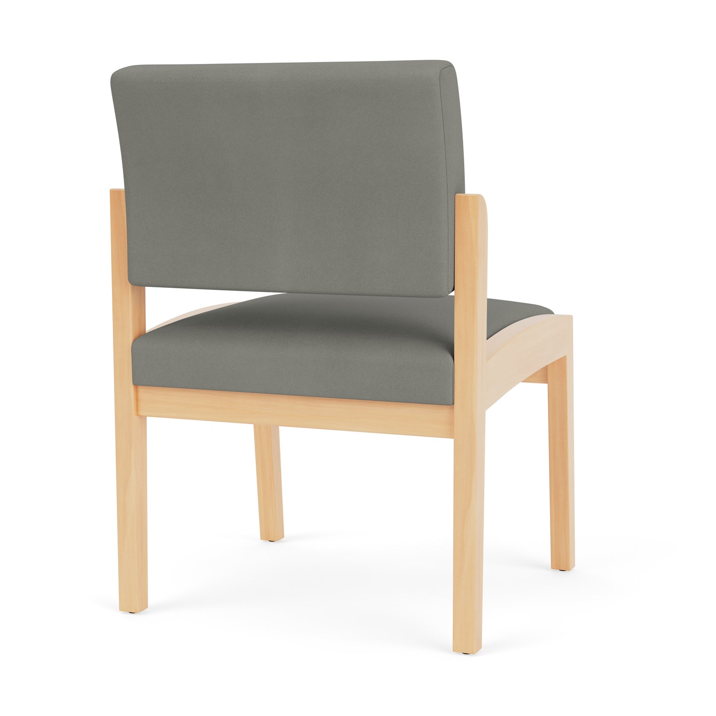 Lenox Wood Waiting Reception Armless Guest Chair Wood Frame