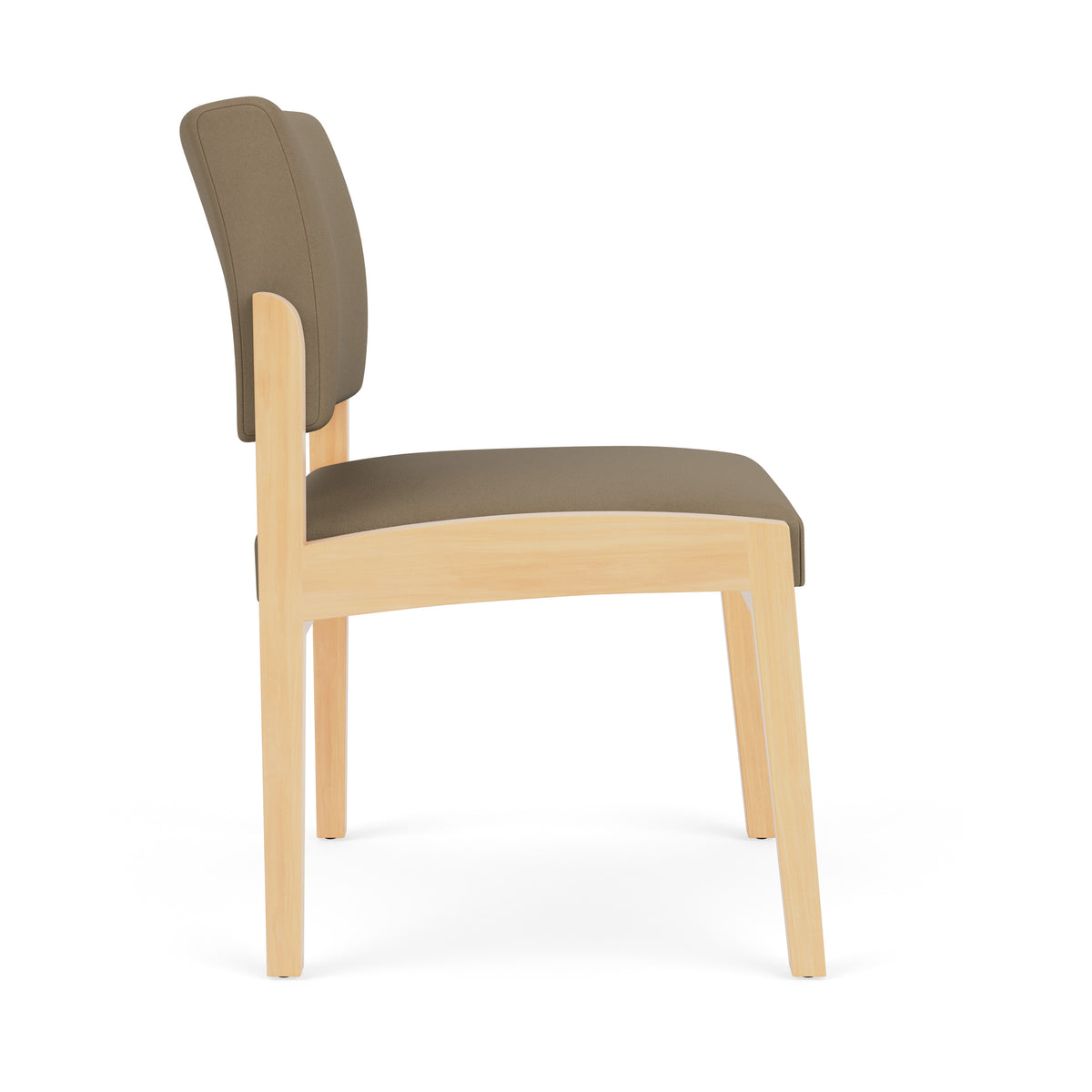 Lenox Wood Waiting Reception Armless Guest Chair Wood Frame