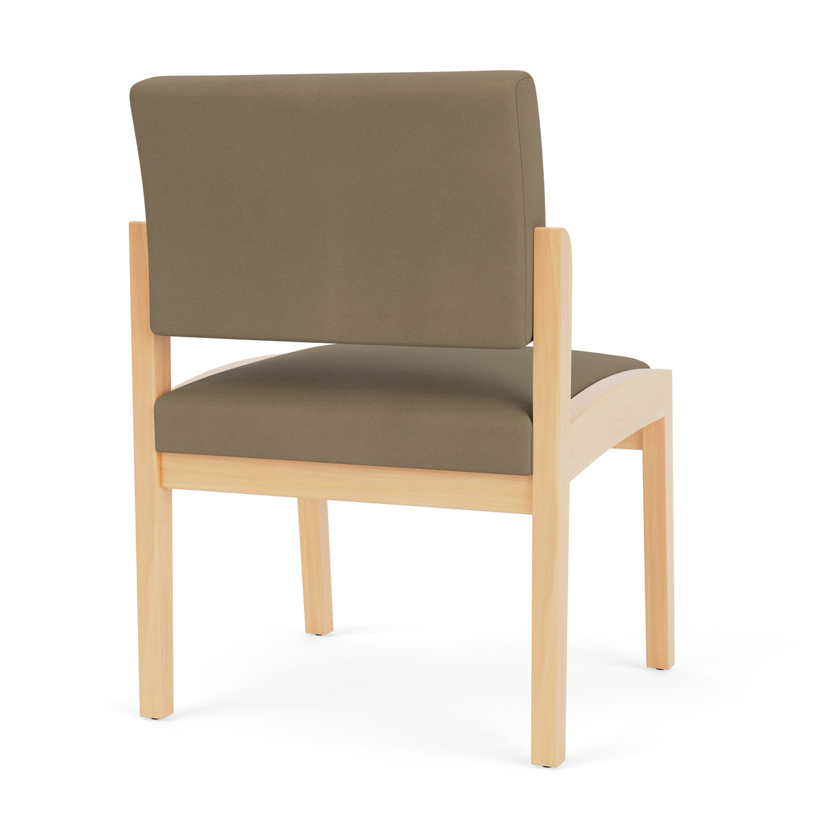 Lenox Wood Waiting Reception Armless Guest Chair Wood Frame