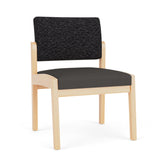 Lenox Wood Waiting Reception Armless Guest Chair Wood Frame