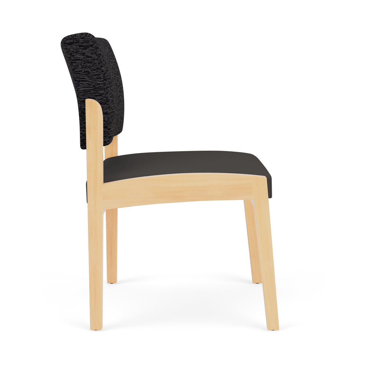 Lenox Wood Waiting Reception Armless Guest Chair Wood Frame