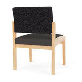 Lenox Wood Waiting Reception Armless Guest Chair Wood Frame
