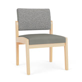 Lenox Wood Waiting Reception Armless Guest Chair Wood Frame